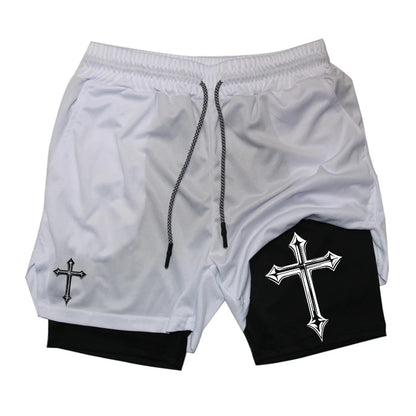 Iron Sculpt's Men's 2 in 1 Cross Shorts