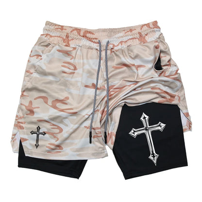 Iron Sculpt's Men's 2 in 1 Cross Shorts